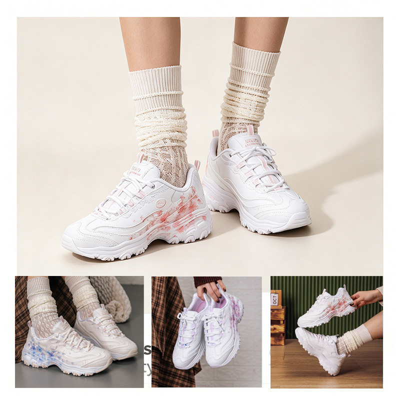 Women Shoes Hong Kong - Skechers Women Panda Platform Sneakers Breathable