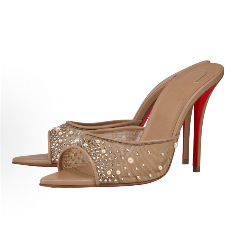 2026 Luxury Mesh Backless Mule - огляд і ціна Rhinestone Sandal Women