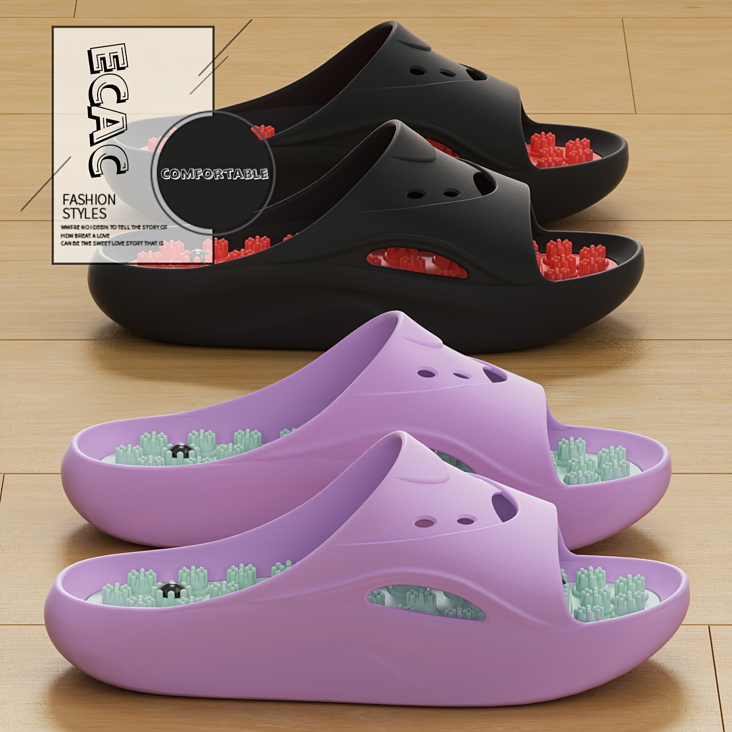 Women Men EVA Massage Slippers - огляд і ціна Women'S Shoes To Men'S
