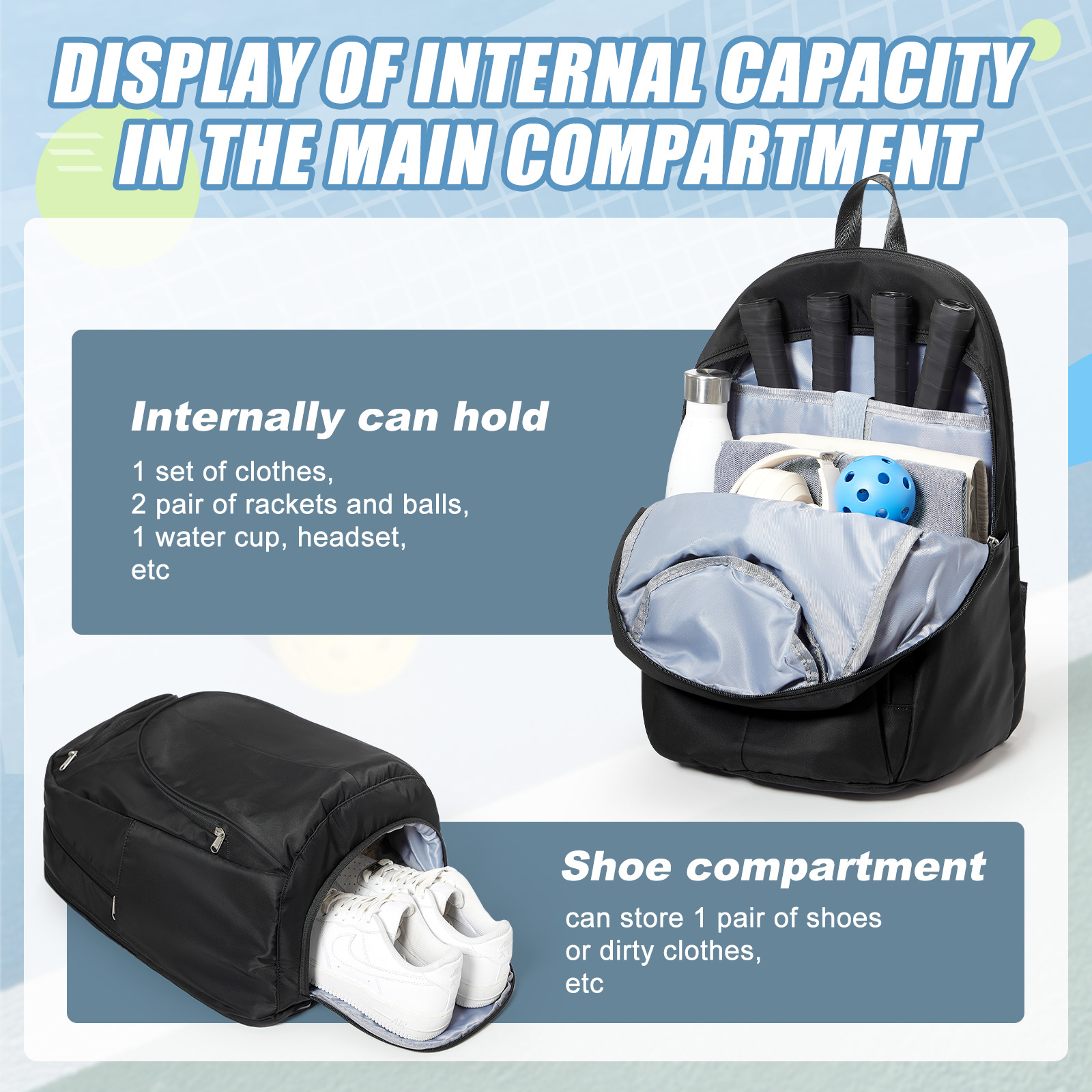 Tennis Bag Tennis Backpack 2 R - огляд і ціна Women'S Shoes To Men'S