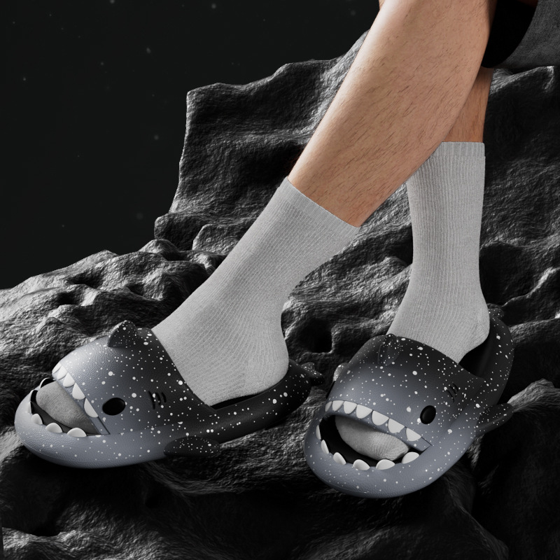 Cute Cartoon Shark Slippers Fo - огляд і ціна Women'S Shoes To Men'S