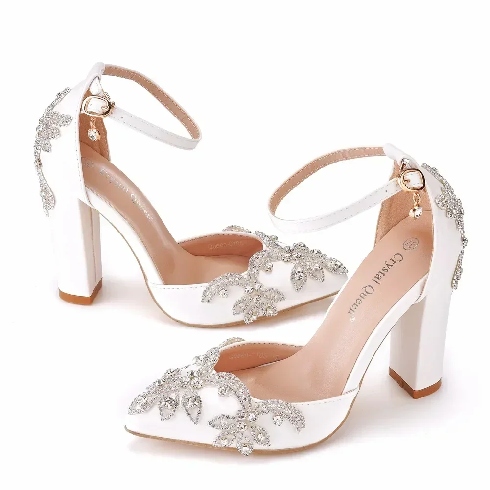 2026 Thick Heel Pointed Toe Sh - огляд і ціна Rhinestone Sandal Women