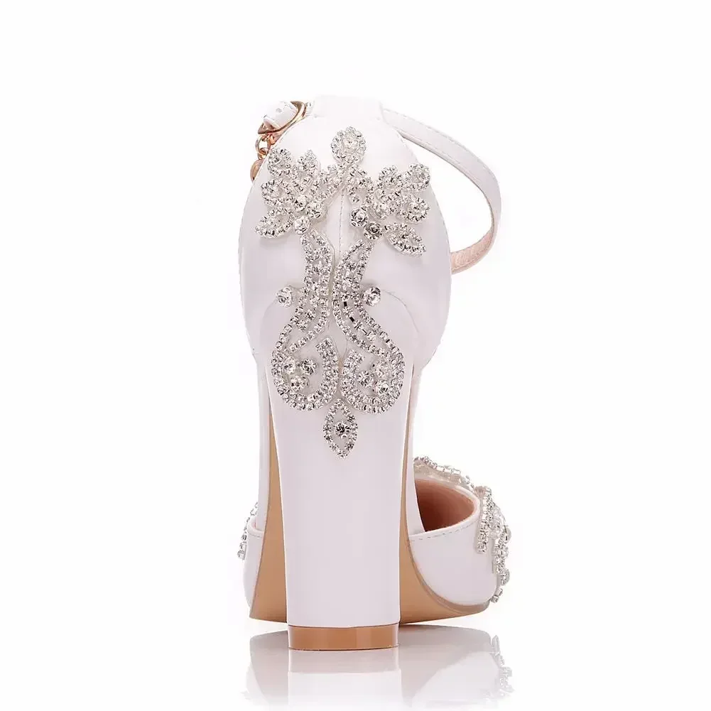 2026 Thick Heel Pointed Toe Sh - огляд і ціна Rhinestone Sandal Women