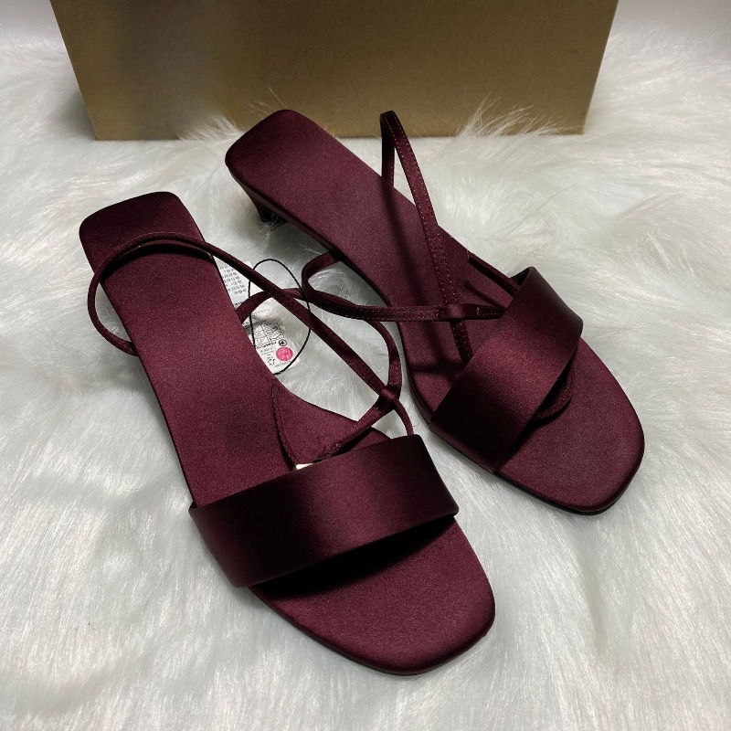 Luxury Satin Ankle Strap Low H - огляд і ціна Women Shoes Luxury Brand