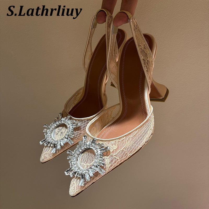 Sandals Rhinestone Flower Poin - огляд і ціна Rhinestone Sandal Women